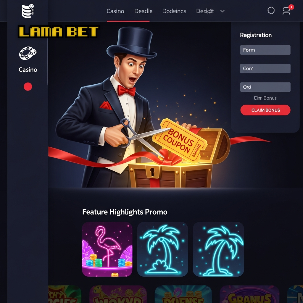 Claiming the Lamabet welcome bonus on a mobile phone